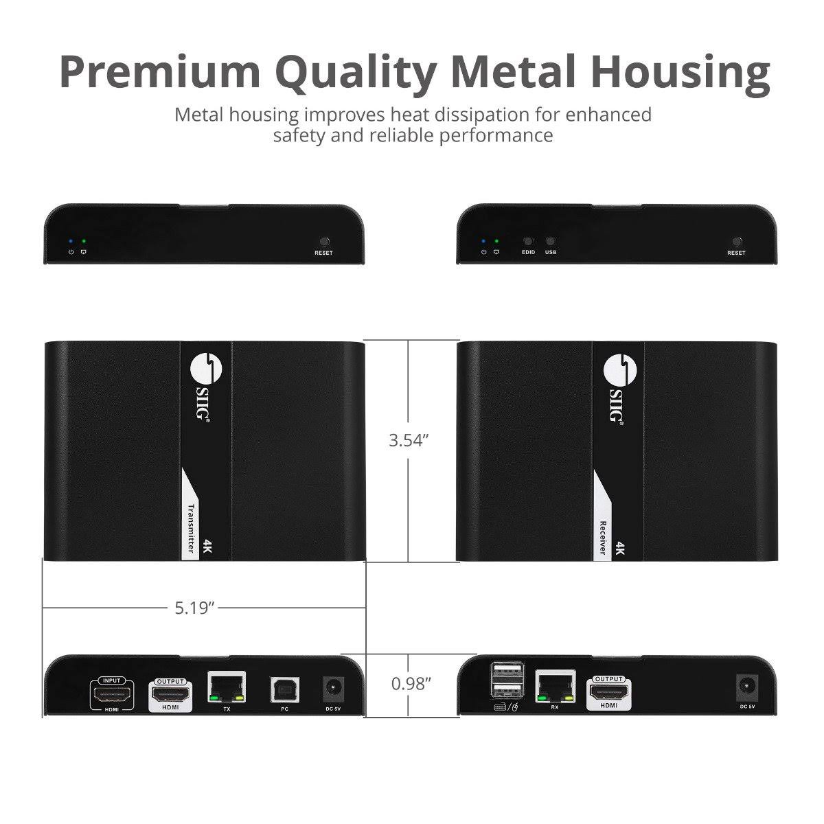 HDMI 4K30Hz KVM over Cat 6 A/V/USB Extender N262525