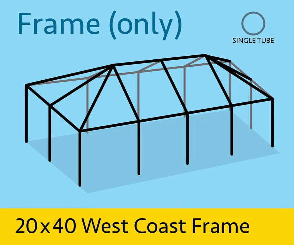 Tent Frame Only, 20 ft x 40 ft T376417