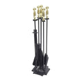 Polished Brass and Black Tool Set C823110