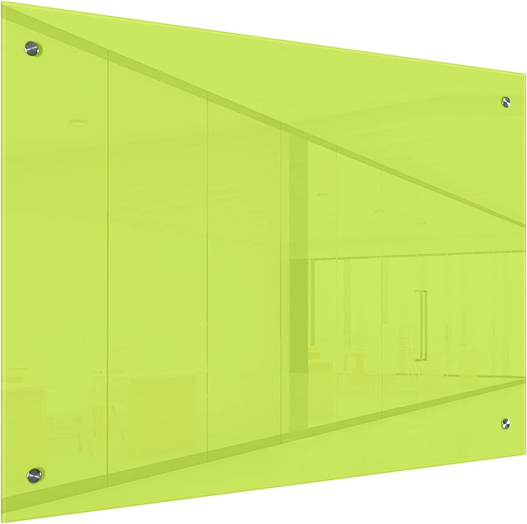 Magnetic Glass Dry Erase Board Set with Magnets, Marker and Eraser O6345