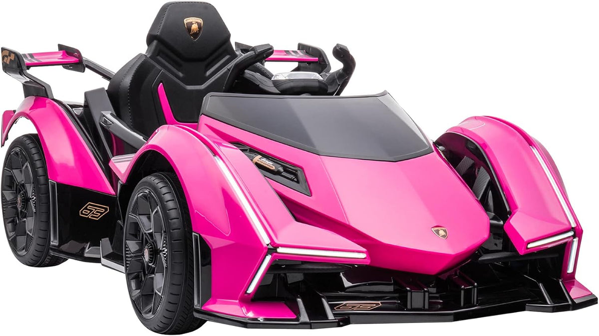 Pink 12V Battery Powered Ride On Sports Car with Parent Remote Control W5733