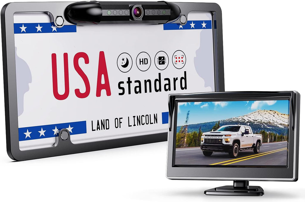 1080P Wired Backup Camera with 5 Inch Monitor, Pack of 2 P27136