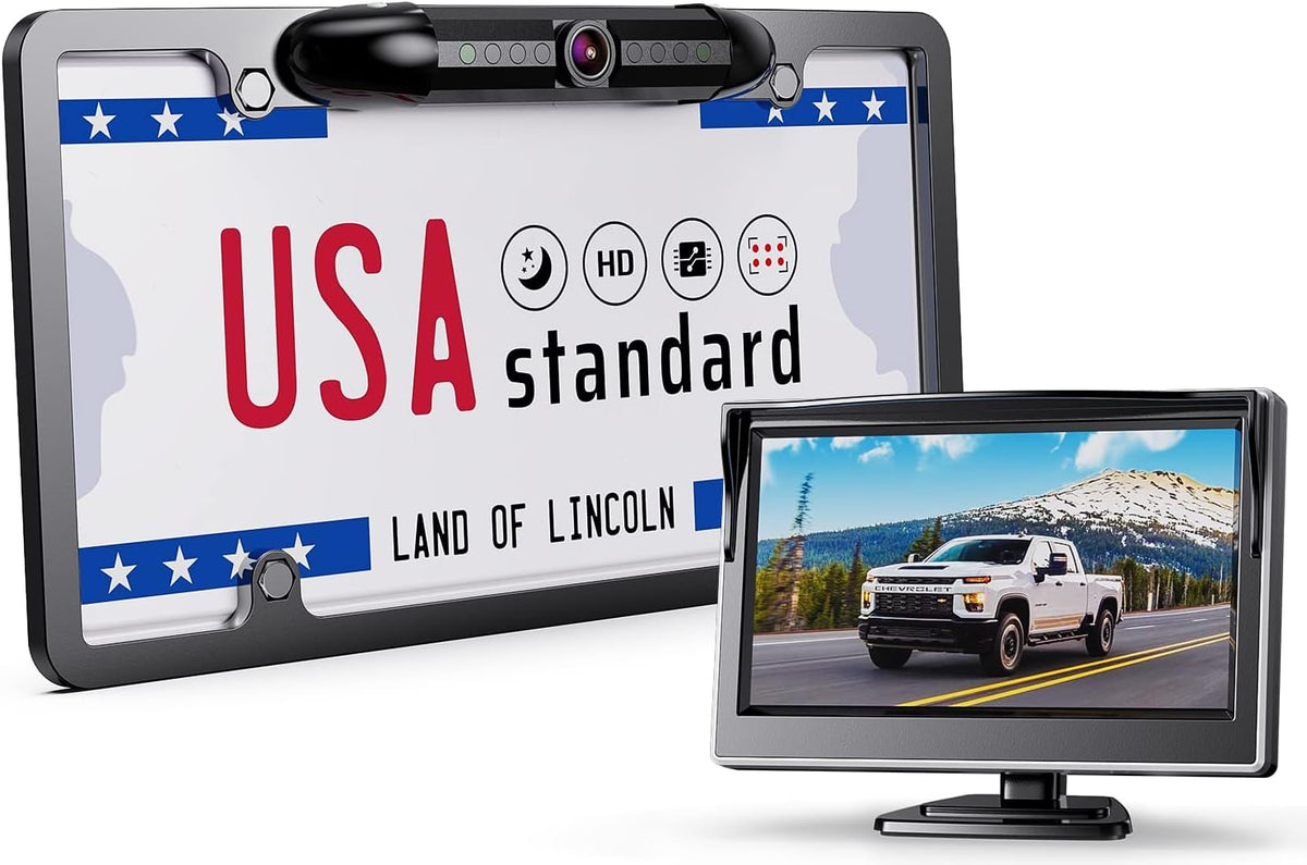 1080P Wired Backup Camera with 5 Inch Monitor, Pack of 2 P27136