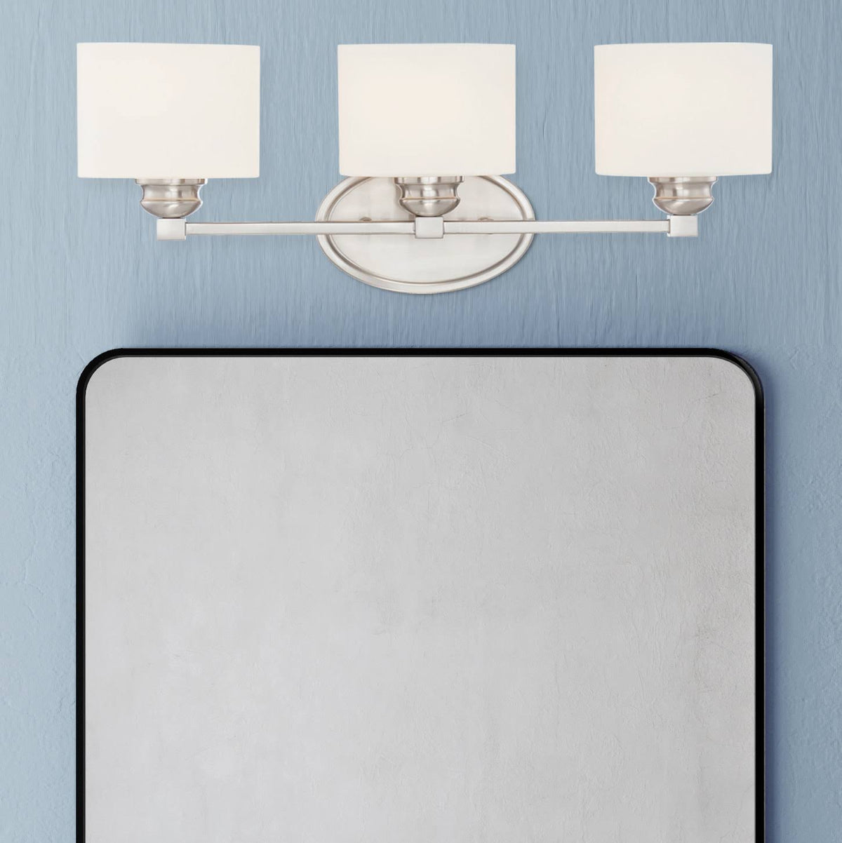3 Light Satin Nickel Bath Bar N1404