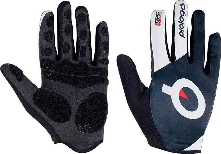 Black with White Logo Full Finger Cycling Glove O639