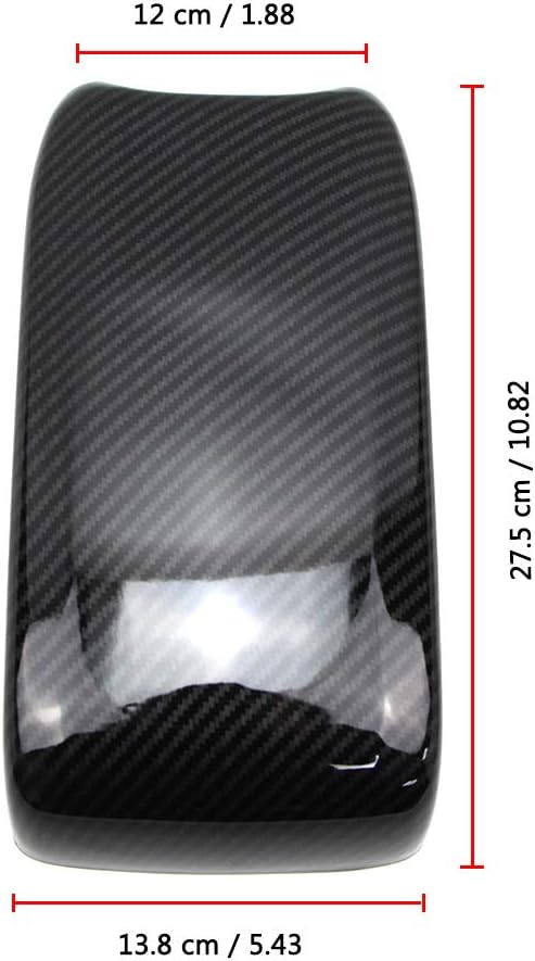 Carbon Fiber Style Armrest Box Cover Pack of 2 N765