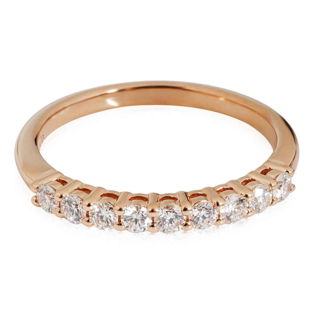 18k Rose Gold Diamond Wedding Band Q288