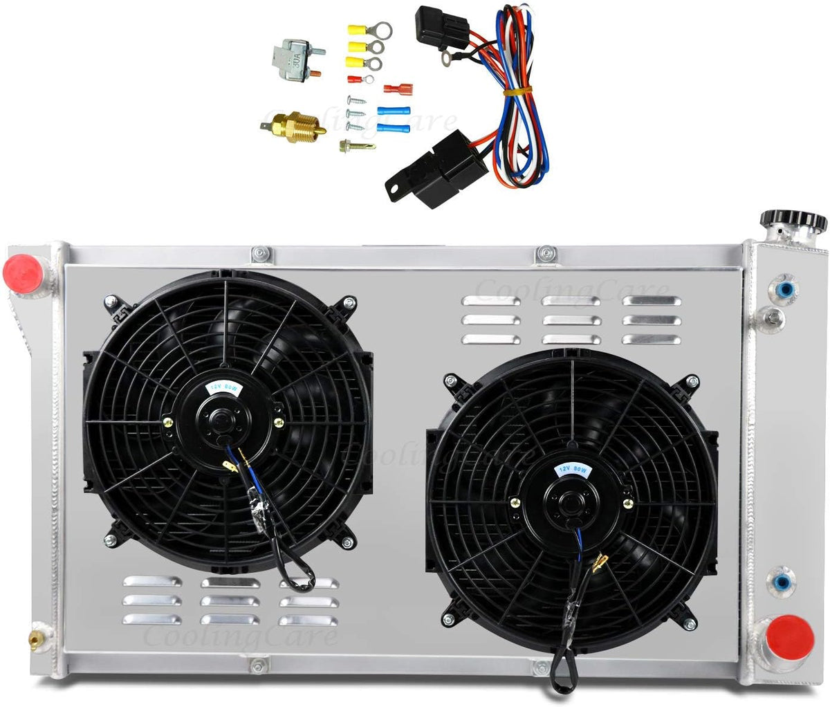 3 Row Core Aluminum Radiator with Shroud Fans H91074
