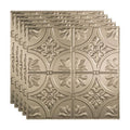 2ft x 2ft Brushed Nickel Vinyl Ceiling Tile (5 Pack) N13205