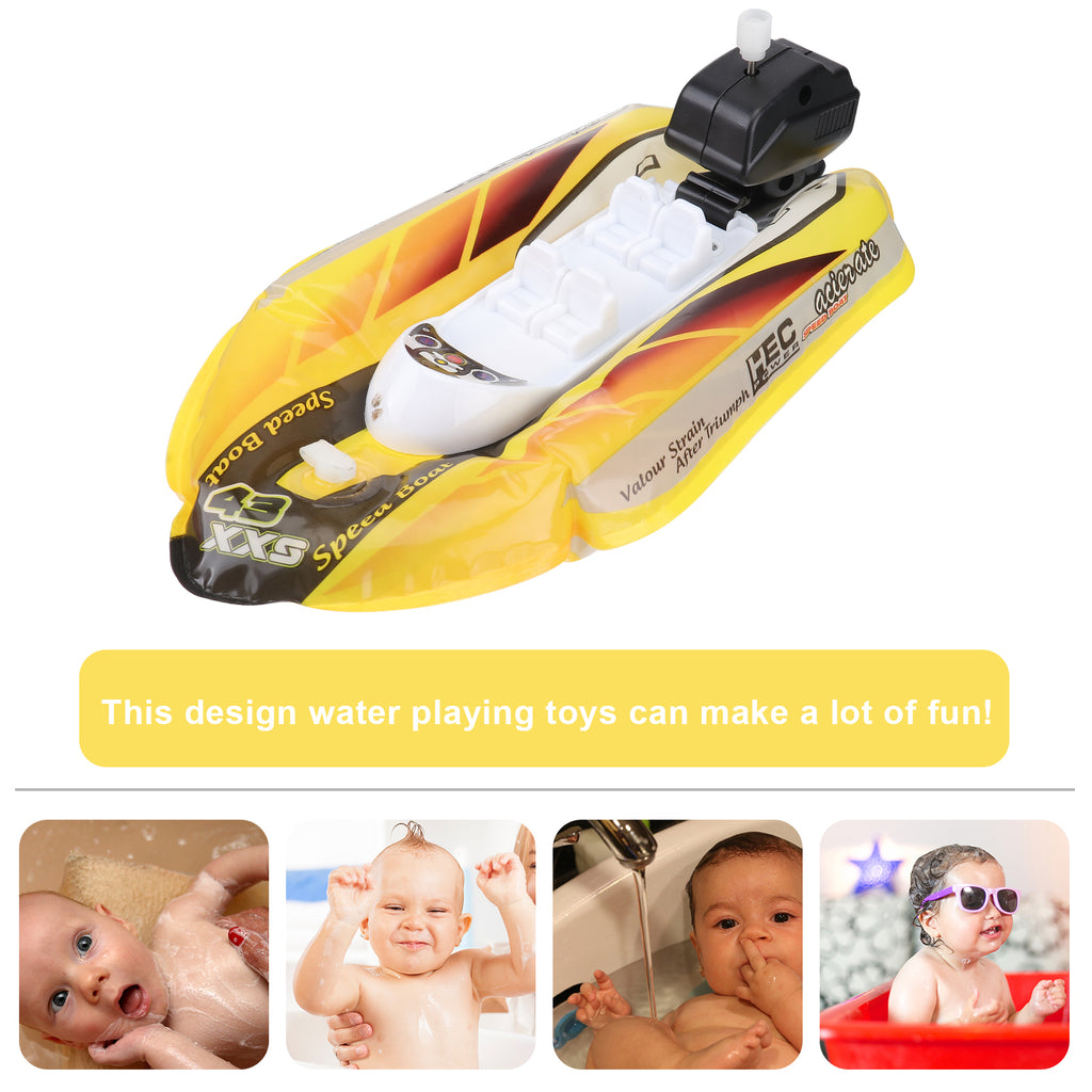 3pcs Mini Inflatable Paddle Boat Bathing Toy I33752