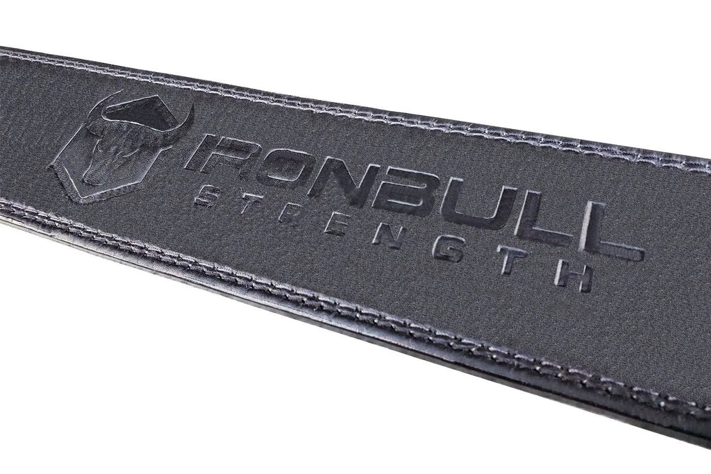 10mm Leather Powerlifting Belt, Single Prong, Black K6502