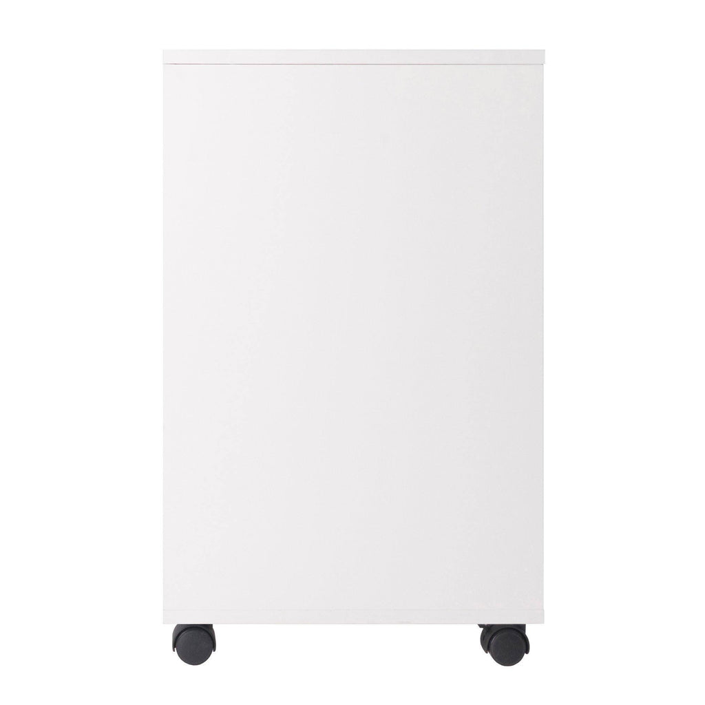 White 2-Section Mobile Filing Cabinet Z167355