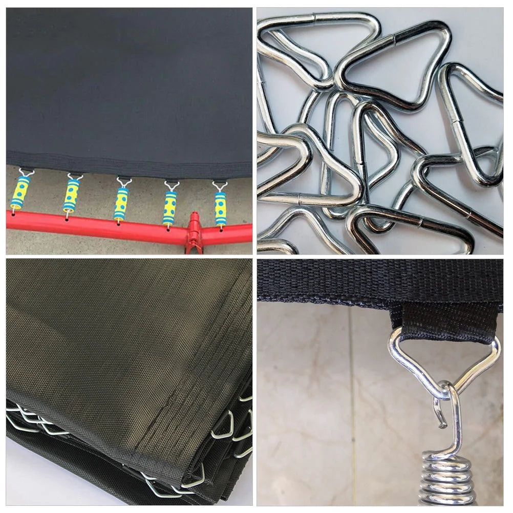20pcs Trampoline Jumping Bed Bungee Mesh Cloth Buckle Triangle Ring Parts Q680