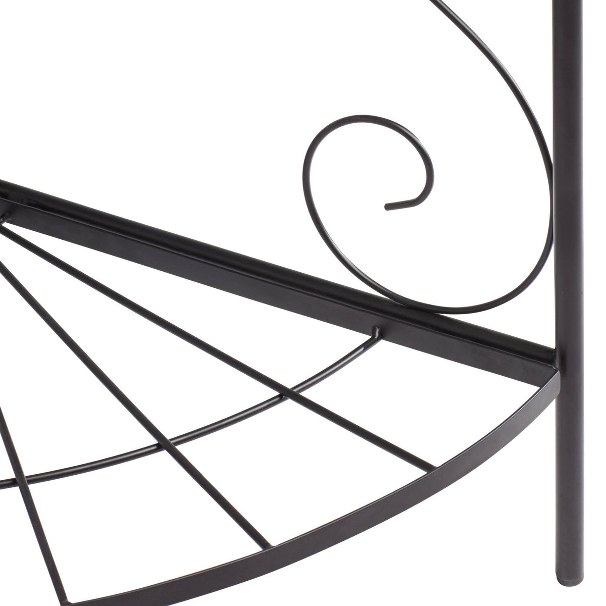 Black Iron Three Shelf Plant Stand W93753
