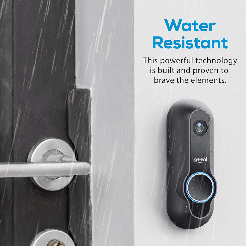 Smart Wifi Doorbell with HD Camera, Night Vision, and Motion Sensor C39262