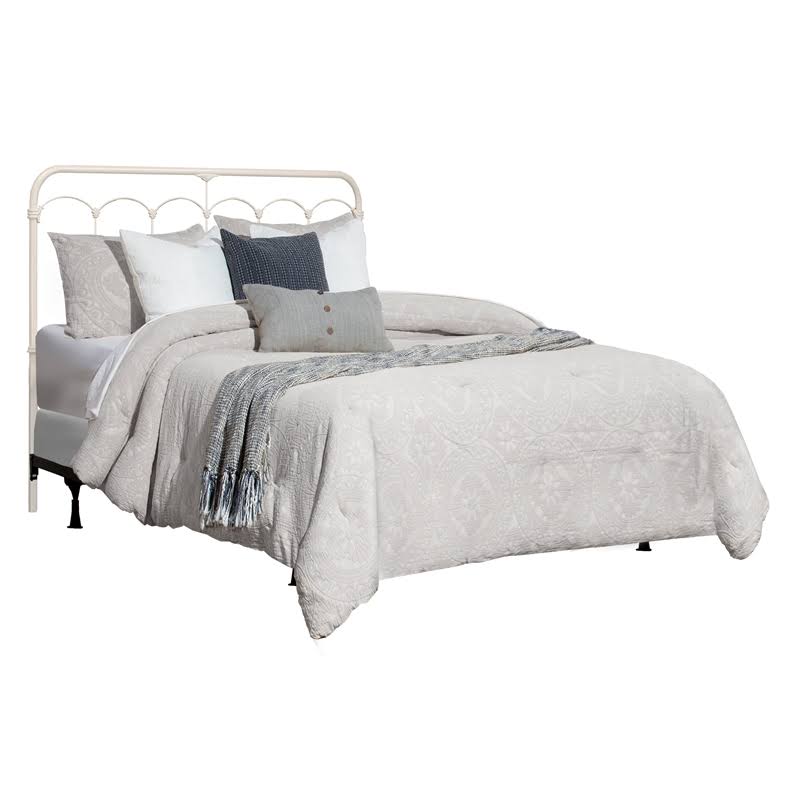 King Soft White Metal Headboard N330690