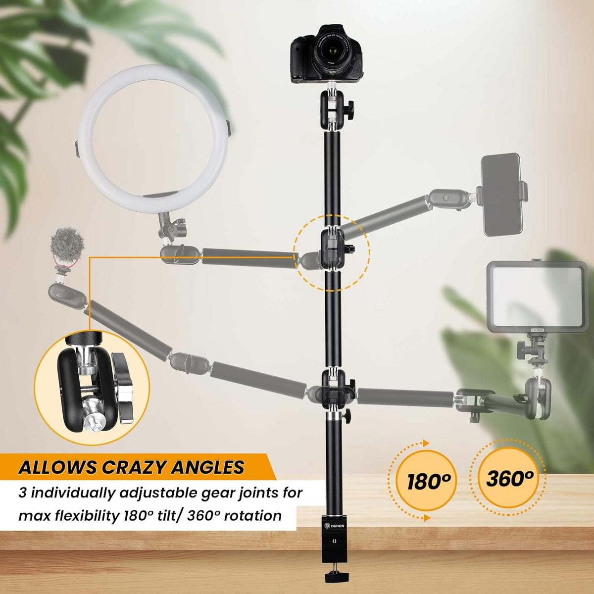 Articulating Desk Camera Mount Stand Pack of 2 Q1842