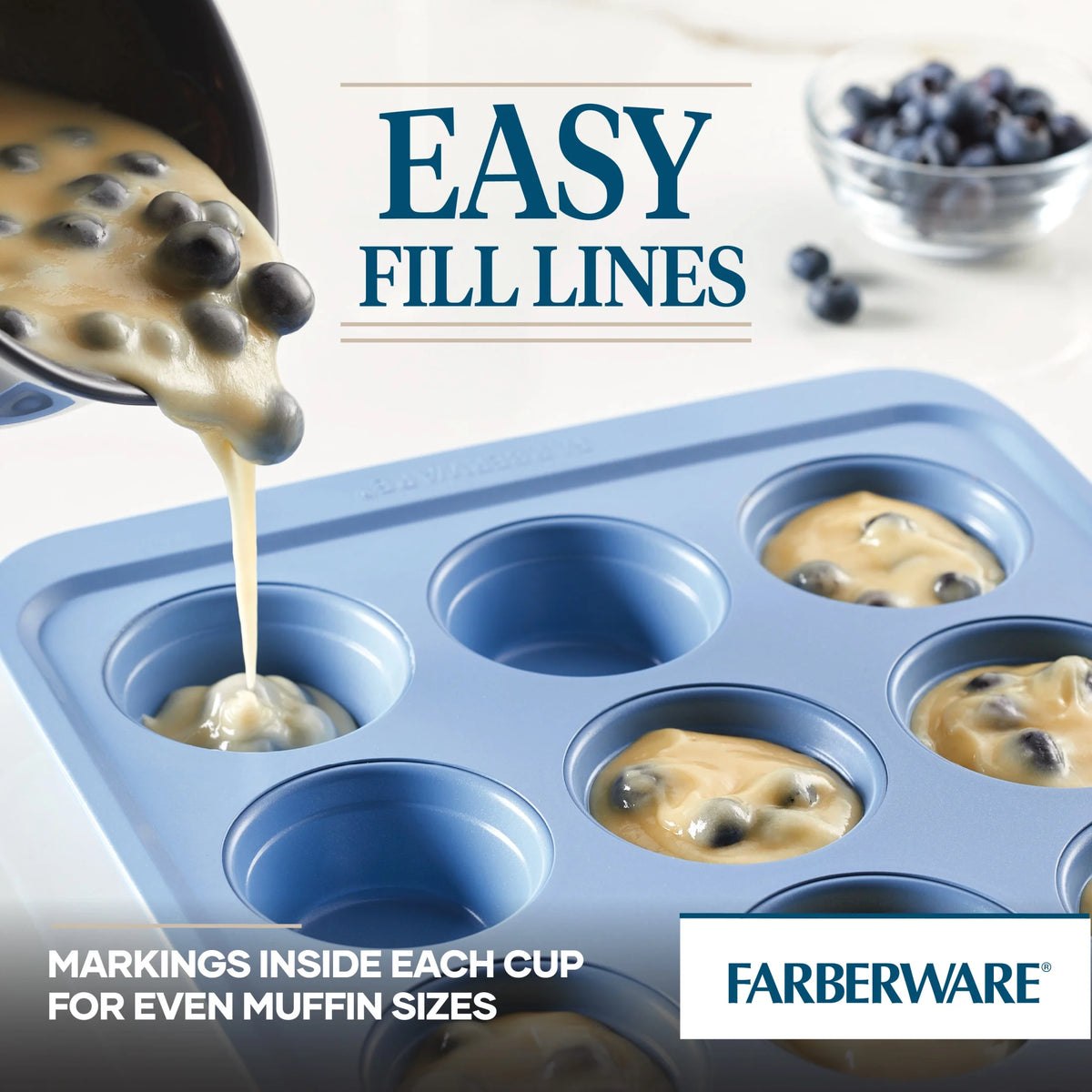 Nonstick Bakeware Sheet Pan and 12-Cup Muffin Pan Set, 2-Piece H8278