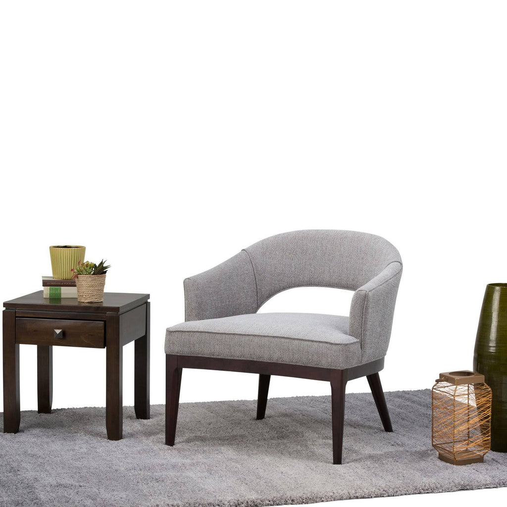 Gray Mid Century Tub Chair T1116