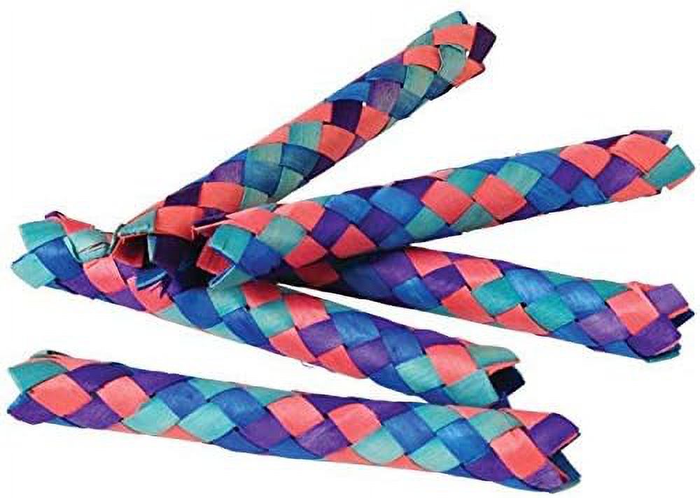 24 Pack Bamboo Chinese Finger Traps (5") Multi Color P5220