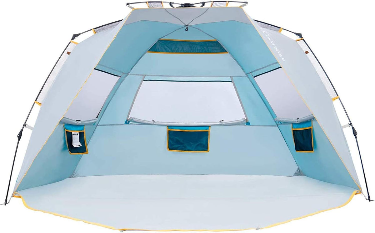 4 Person Instant Beach Tent UPF 50+ Sun Shelter N250