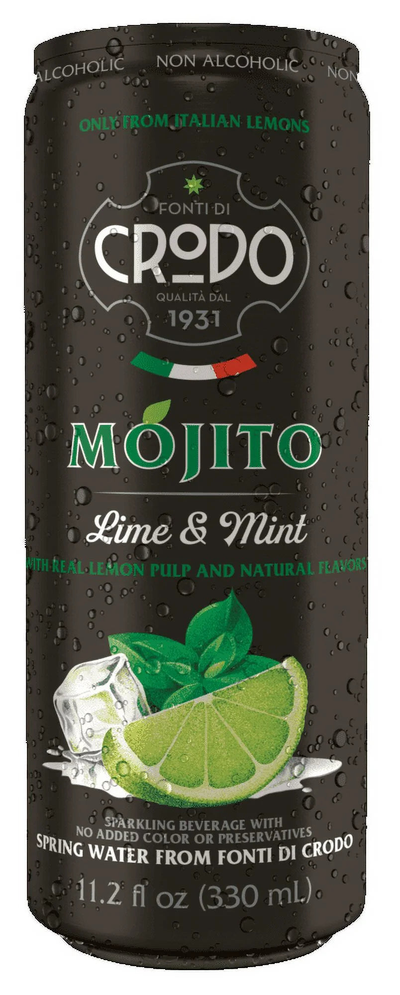 Italian Sparkling Beverage with Lime & Mint, 11.2 Oz. Cans (Pack of 24) K99261