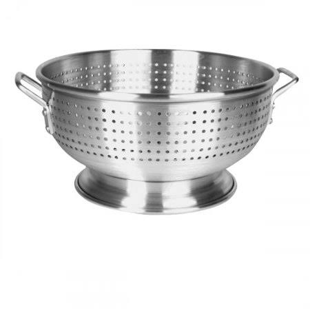 Silver 12 qt Aluminum Colander, Pack of 3 P8226