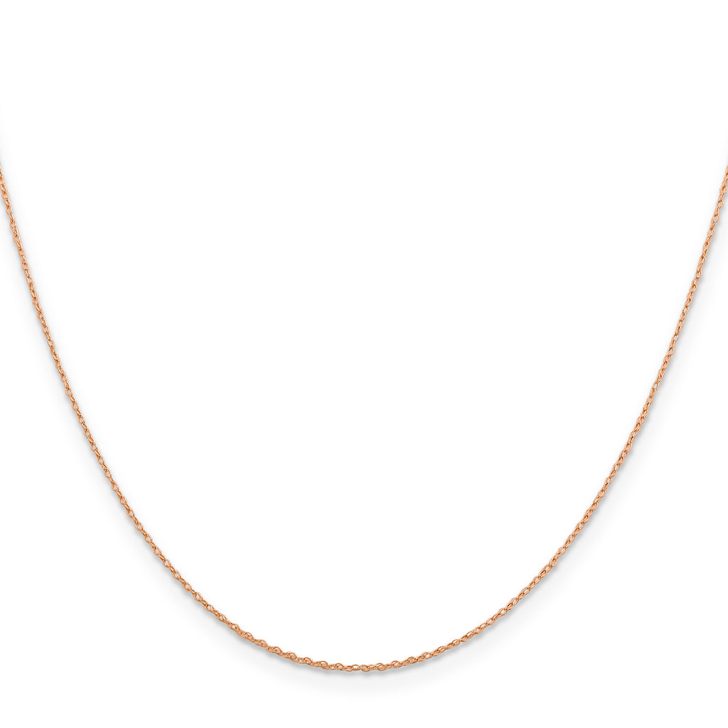 14K Rose Gold Rope Chain Necklace 16 Inches L973280