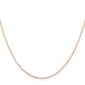 14K Rose Gold Rope Chain Necklace 16 Inches L973280