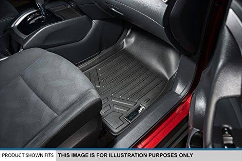 Black 3 Row Floor Mats and Cargo Liner for Honda Pilot A791671