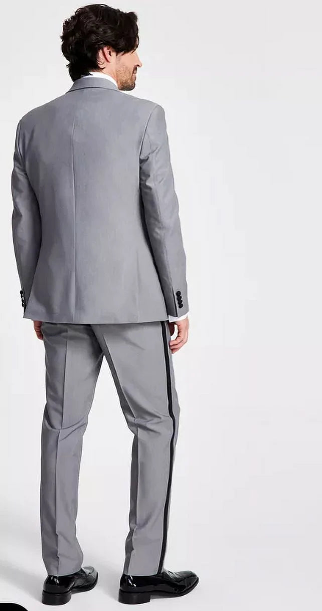 Mens Slim-Fit Tuxedo Jacket Grey 36S R95765