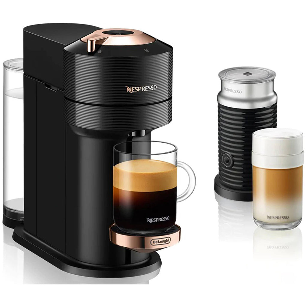 Black Espresso Maker with Aeroccino D537474