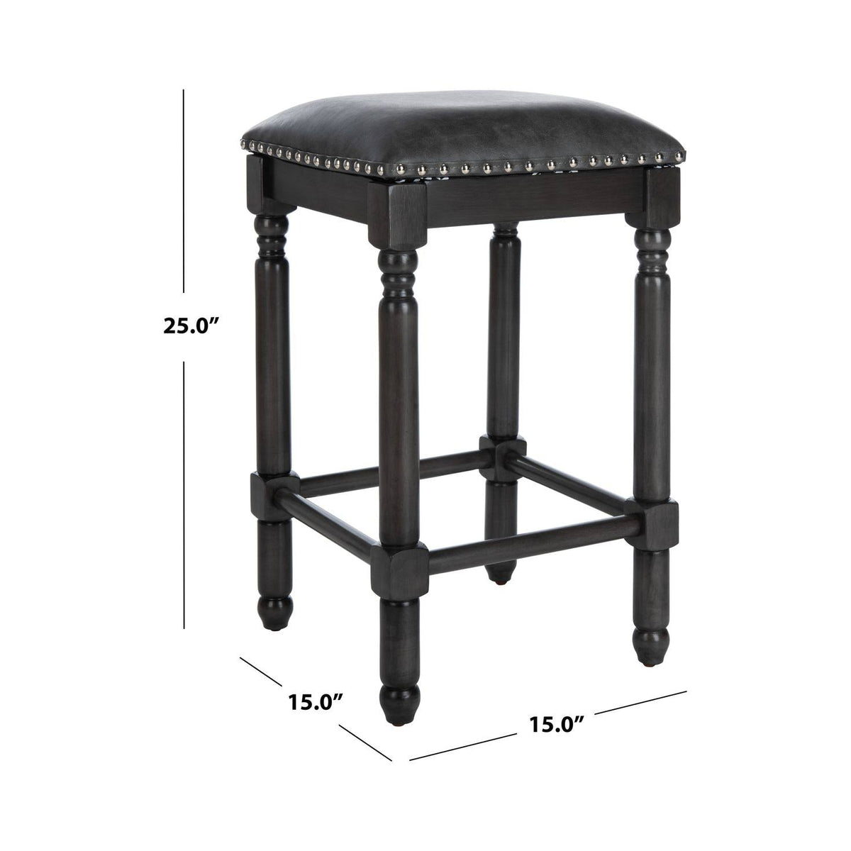 Grey Counter Stool Set of 2 Y433533