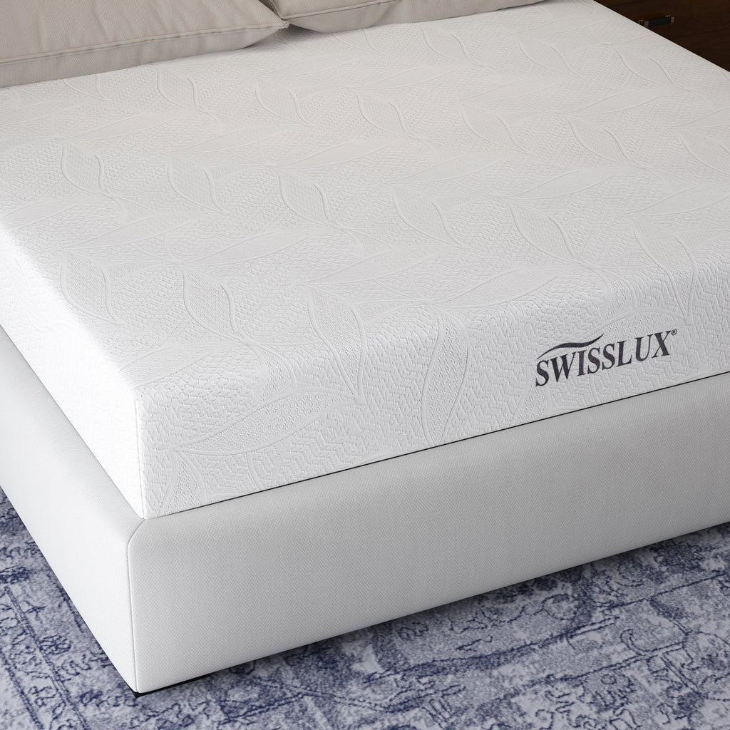White Full Size 10 Inch Medium Plush Memory Foam Mattress S35016