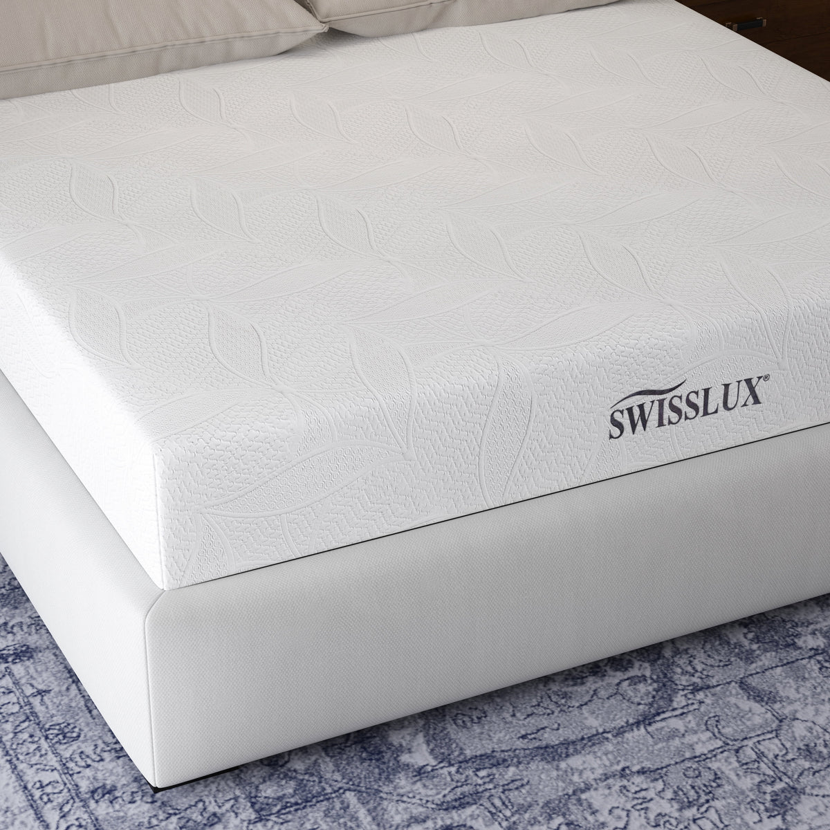 White Full Size 10 Inch Medium Plush Memory Foam Mattress S35016