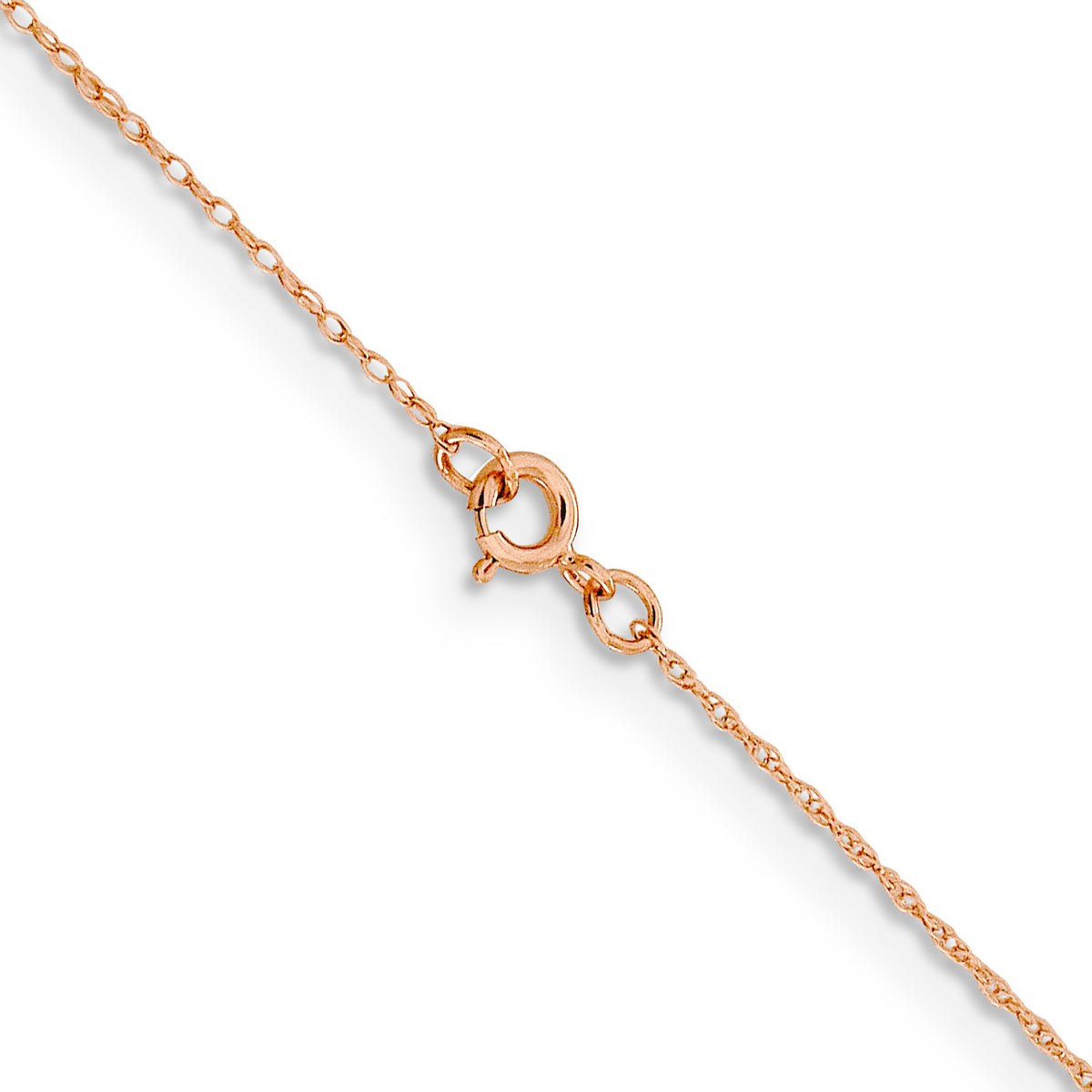 14K Rose Gold Rope Chain Necklace 16 Inches L973280