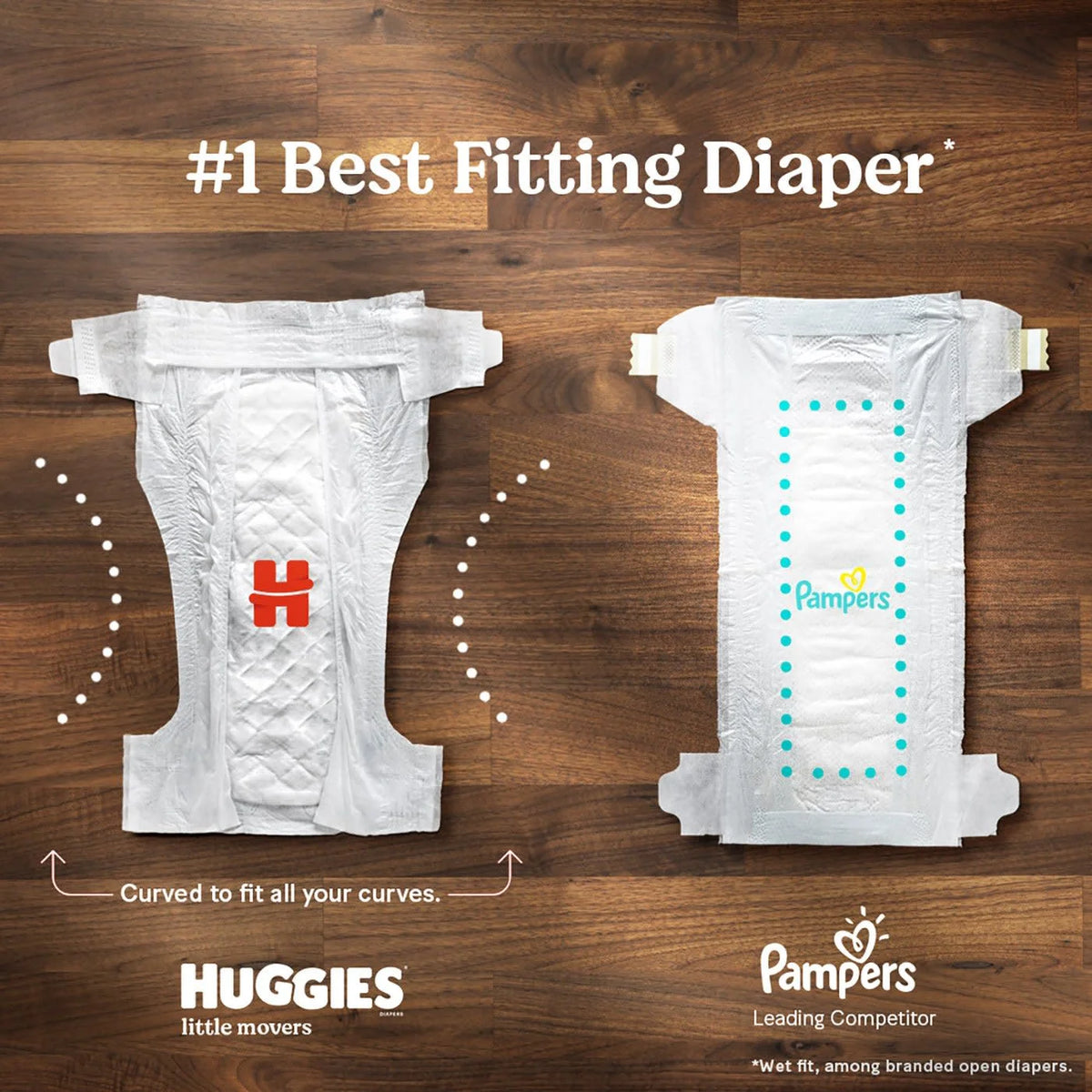 Huggies Little Movers Baby Diapers, Size 4, 22 Ct H1687