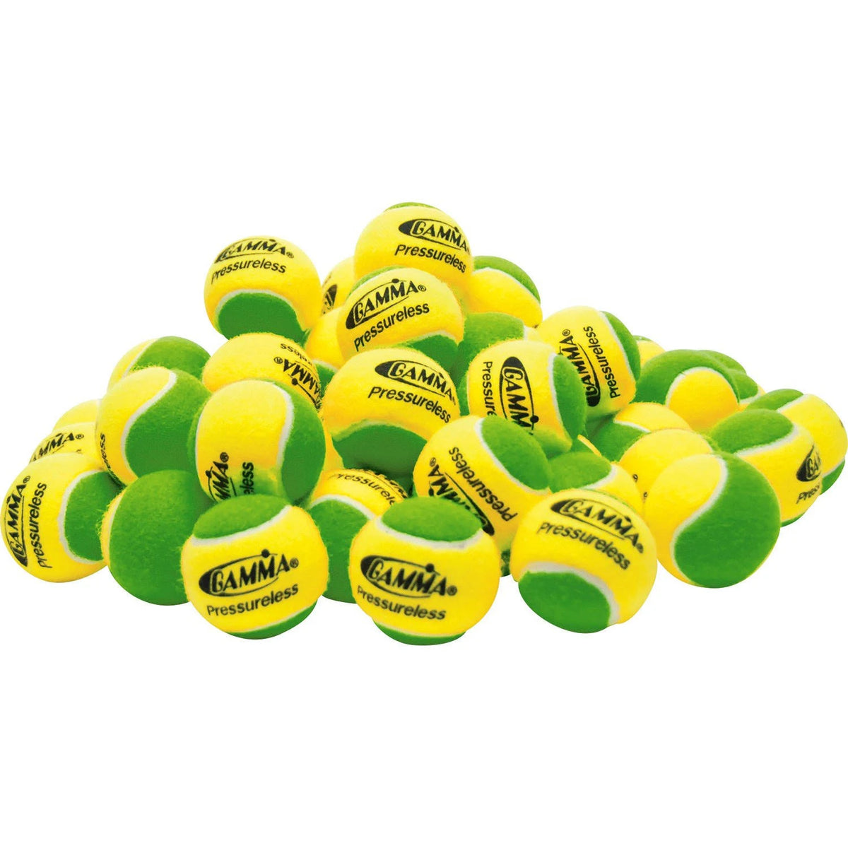 60 Pack Yellow / Green Pressureless Practice Ball R359
