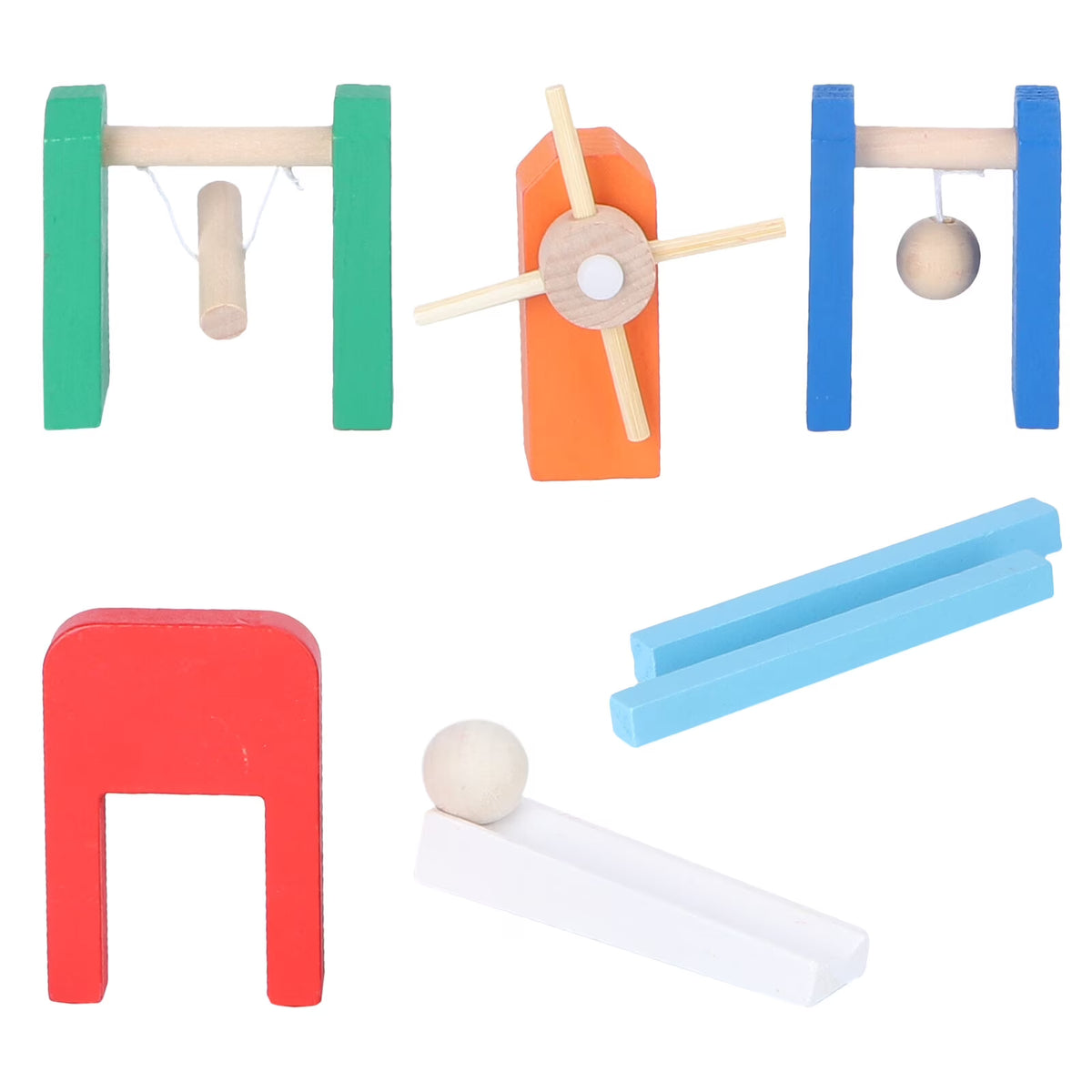 Wooden Domino Blocks Building Toy Educational Toys V48165