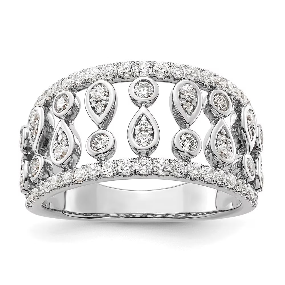 14k White Gold Lab Grown Diamond Ring T7528