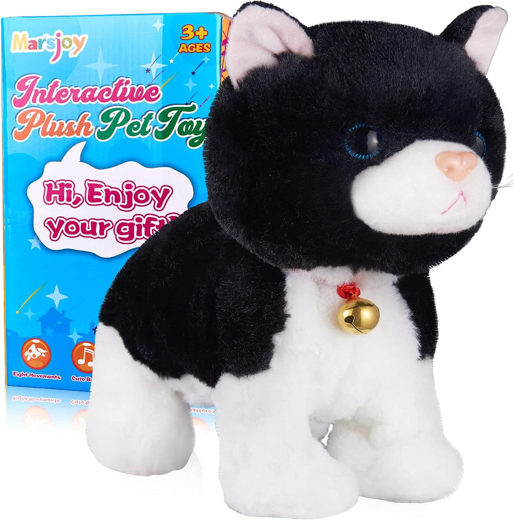 White Plush Interactive Cat Robot Toy P710463