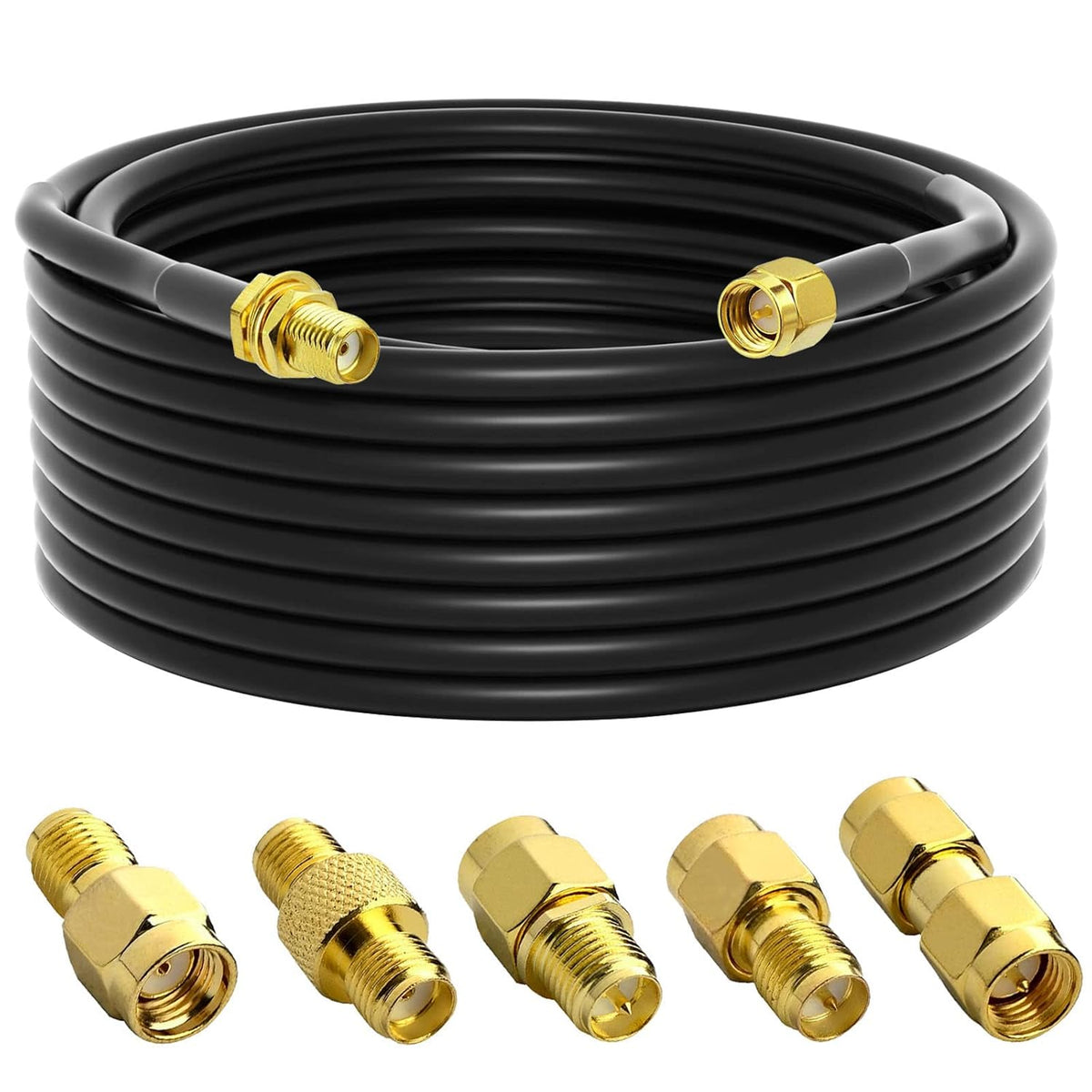 32.8 Ft RG58 SMA Male to SMA Female Antenna Extension Cable L303