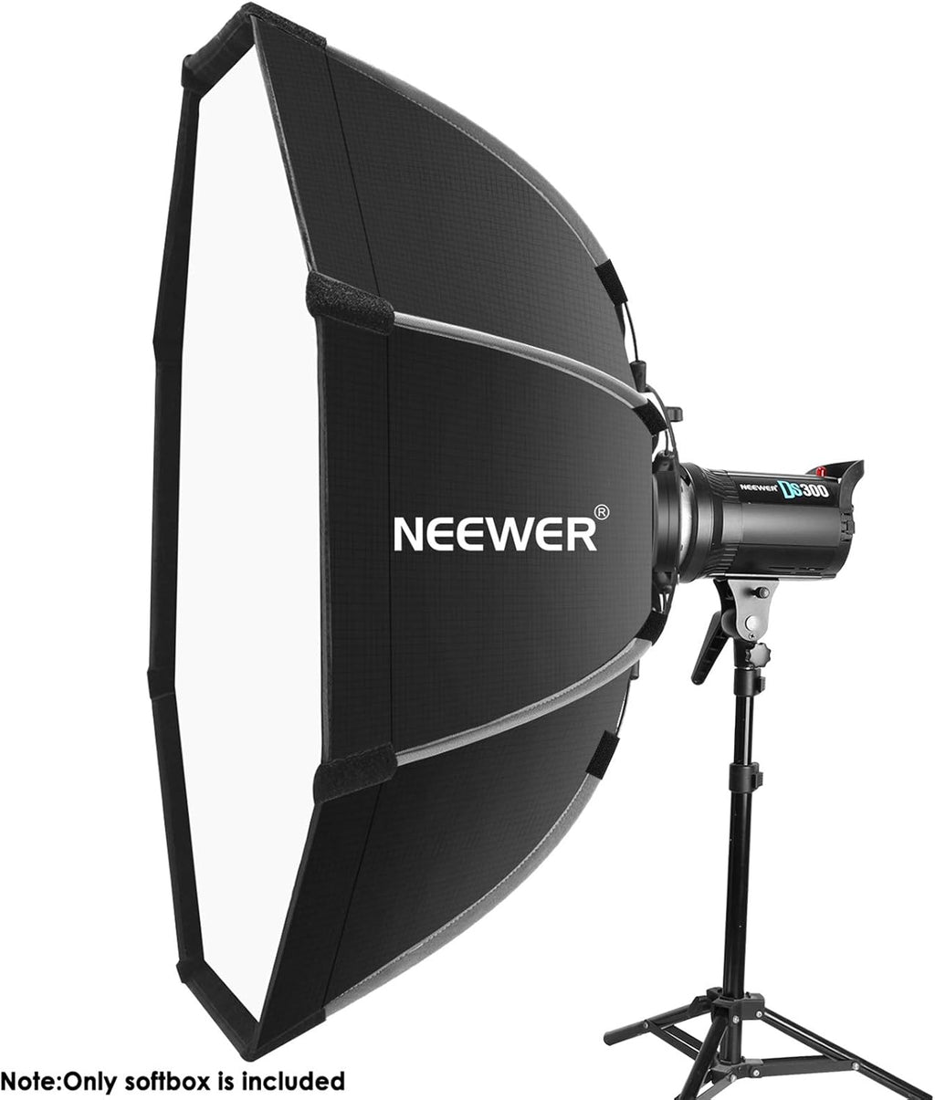 35.4 inches Foldable Octagonal Softbox with Bowens Mount Speedring, Carrying Case N6478