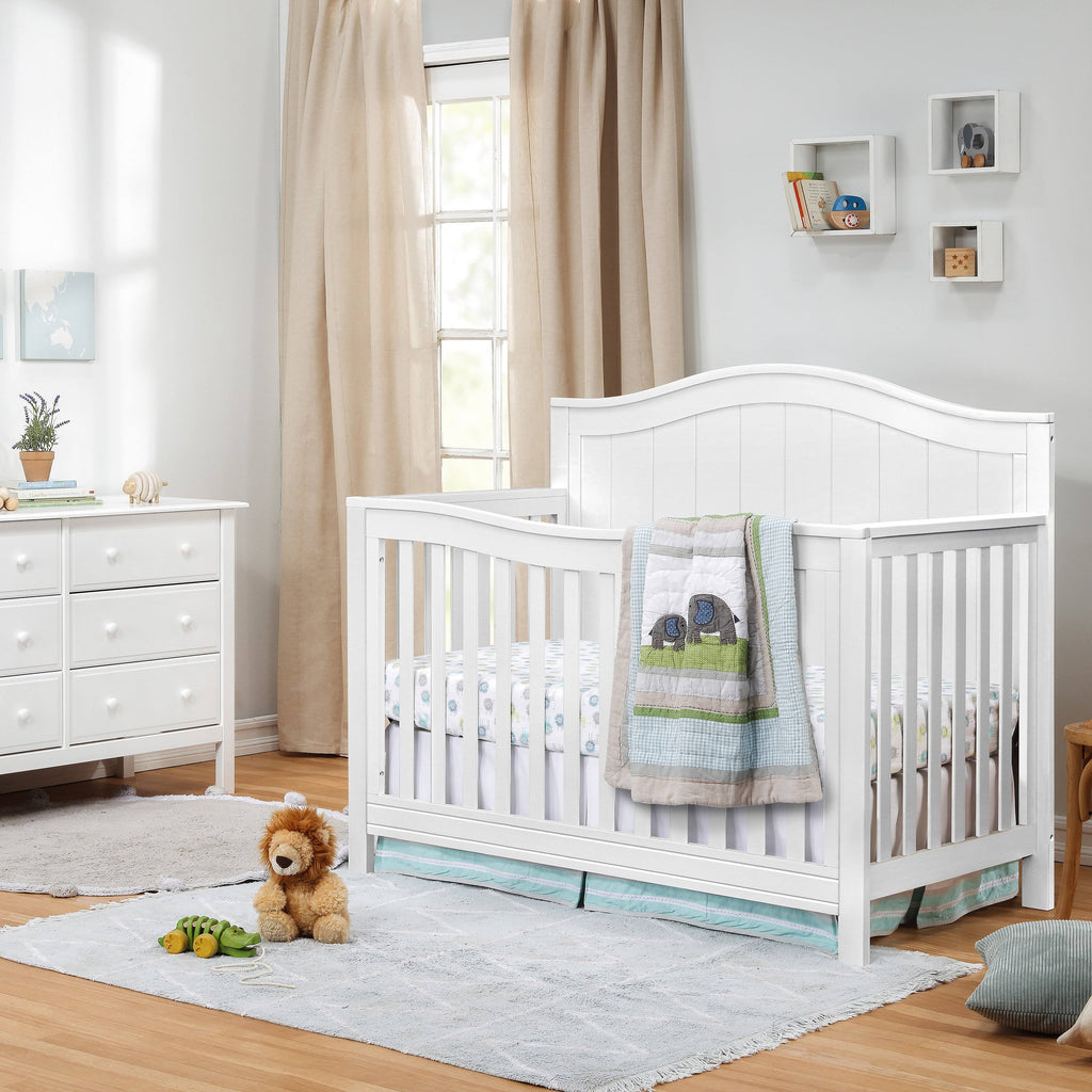 4-in-1 Convertible Crib in Gray O880