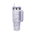 Purple 40 Oz Stainless Steel Thermal Tumbler with Handle K4793