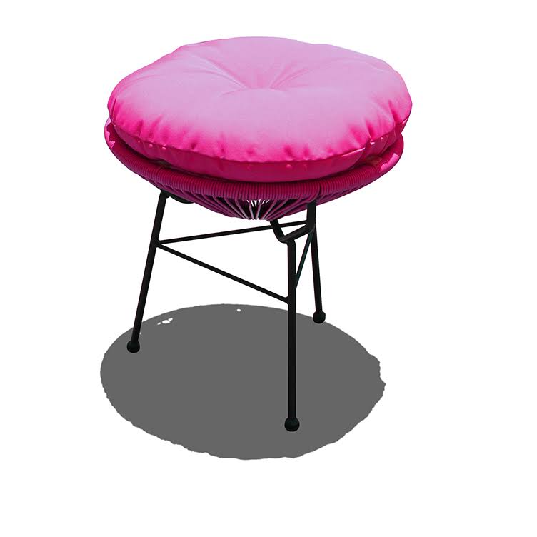 Lime Green Acapulco Chair with White Side Table or Ottoman G741