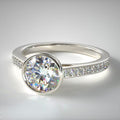 18k White Gold Diamond Ring P4371