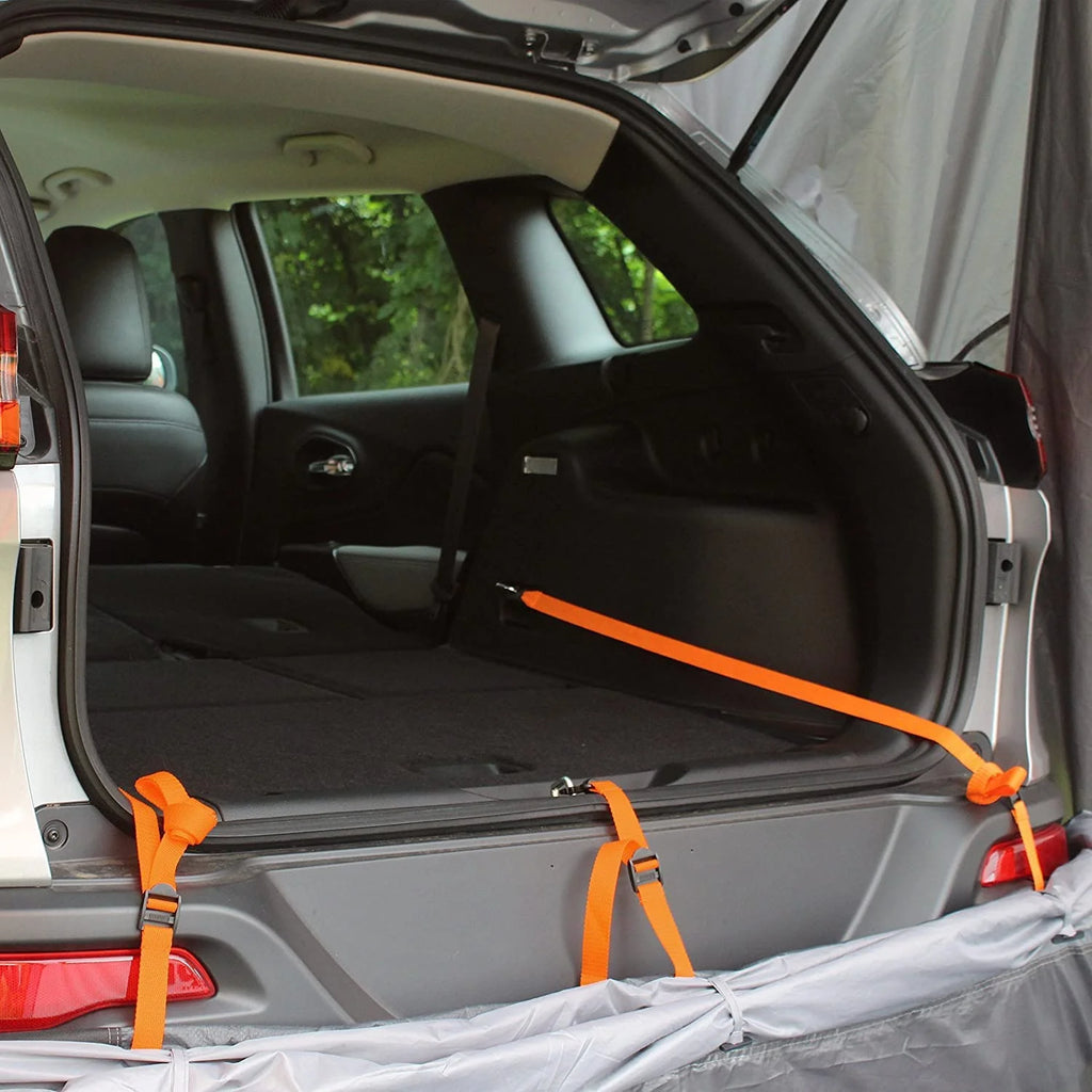 SUV Tent & SUV Air Mattress Car Camping Bundle with Eton Weather Radio P4426