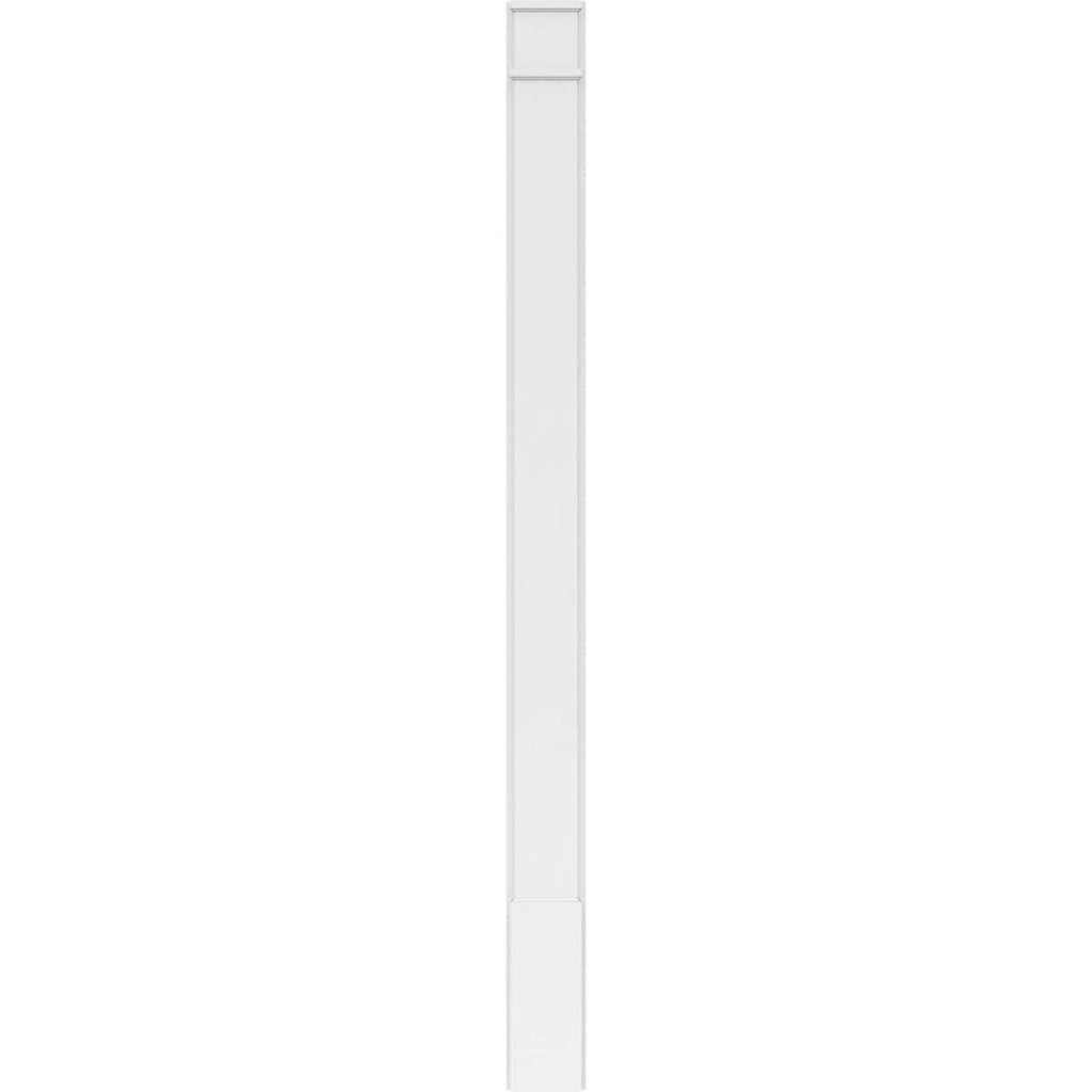 Plain PVC Pilaster with Decorative Capital and Base (Pair) I285316