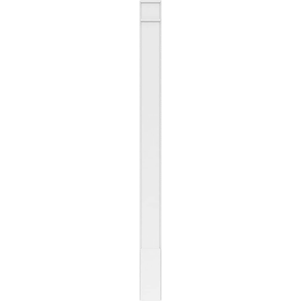 Plain PVC Pilaster with Decorative Capital and Base (Pair) I285316